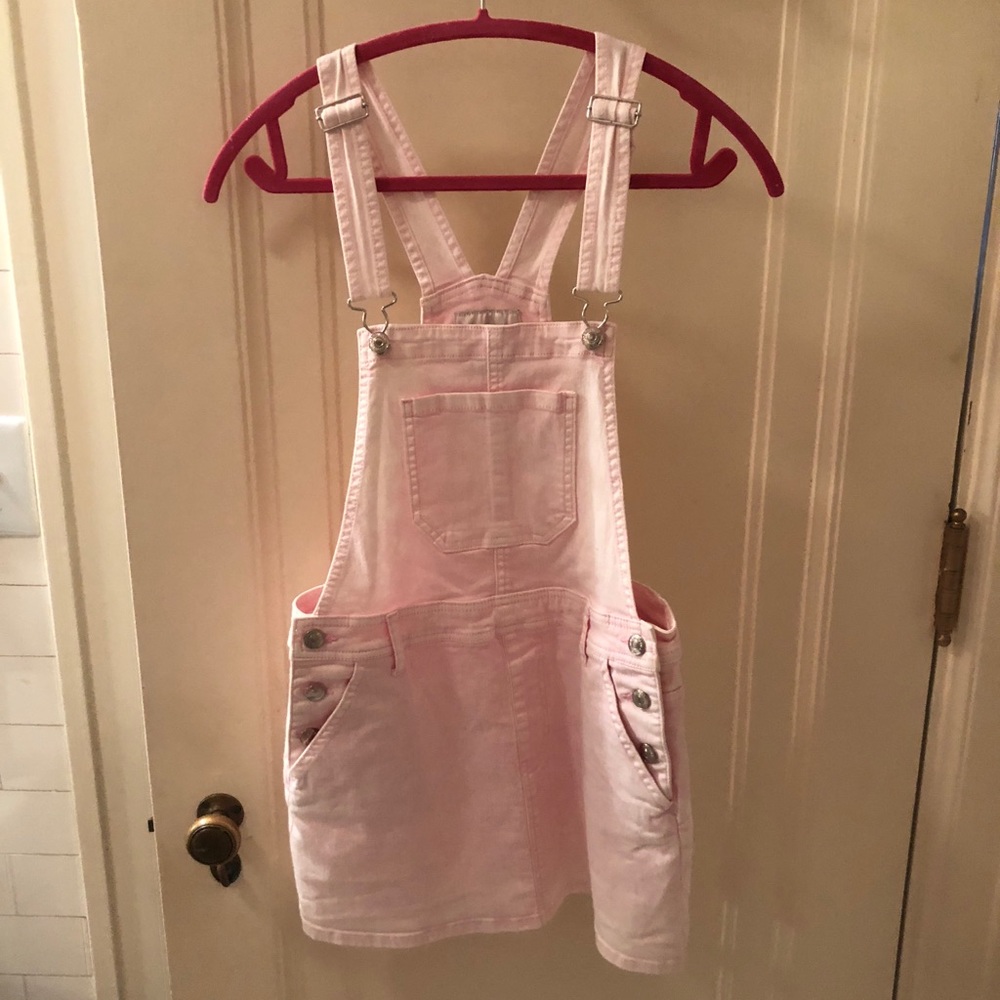 Pink Overall Dress